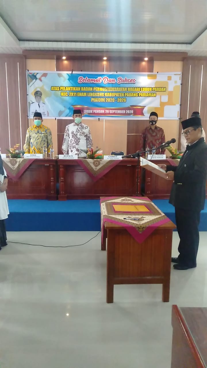 Pelantikan Bamus Nagari Lubuk Pandan